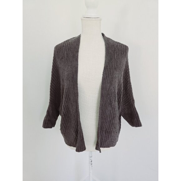 Barefoot Dreams Cozychic Lite Brown Dolman Sleeves Open Front Cardigan Sweater S - Picture 1 of 8